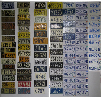 Ontario License Plate History